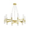 Industrialna złota lampa wisząca szklane klosze tuba klasyczna minimalistyczna uniwersalna CANDELA-10 DN1505-10 gold Step Into Design